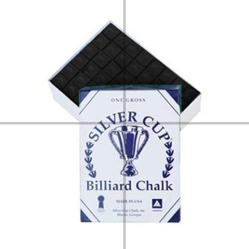 Silver Cup Box of 12 Geniune BLACK chalks